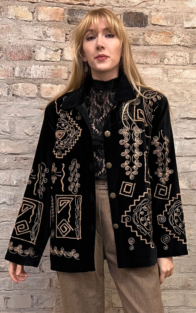 Vintage 90s Velvet Jacket