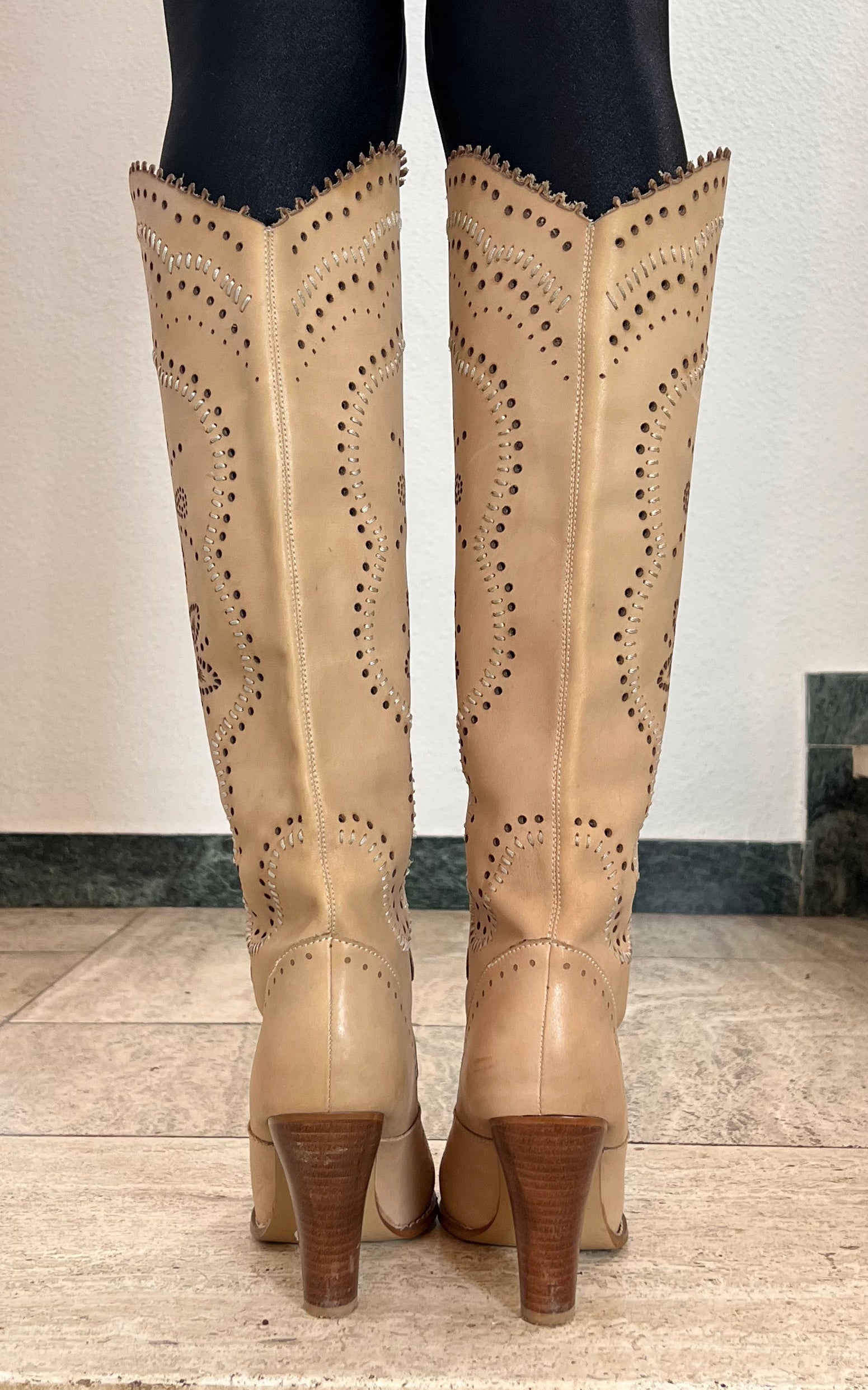 Vintage 90s Butterfly Boots 38