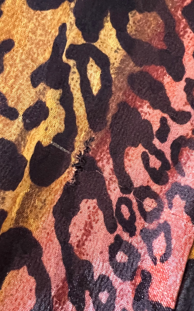 Vintage Escada Leopard Silk Blouse