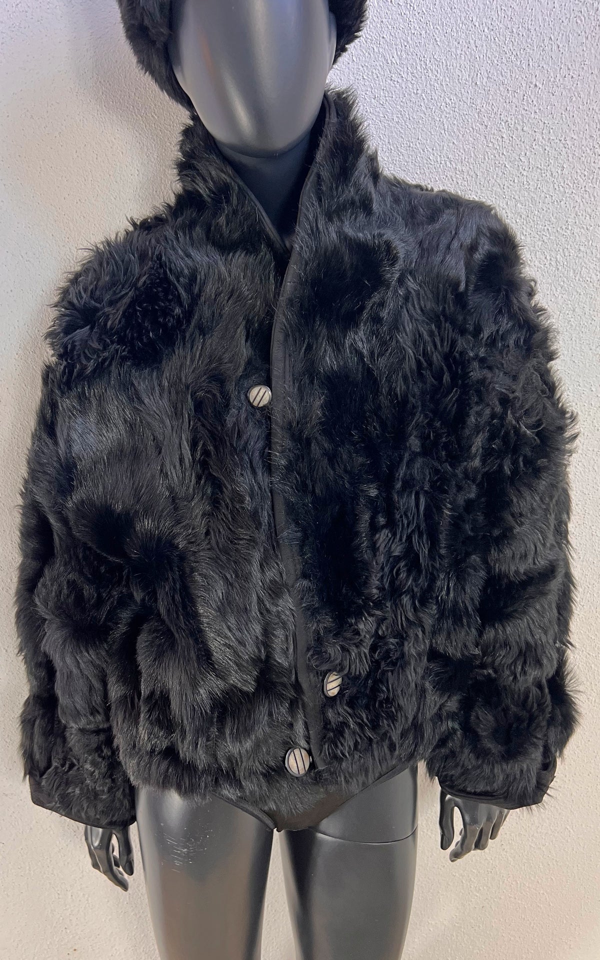 Reworked Curly Lamb Shearling Jacket