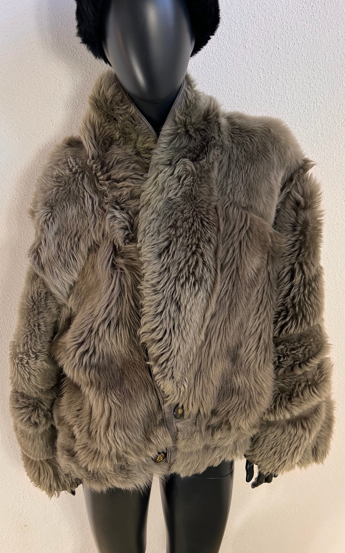 Reworked Curly Lamb Shearling Jacket
