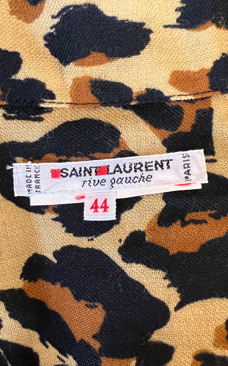 Iconic Yves Saint Laurent Safari Blouse from 1986
