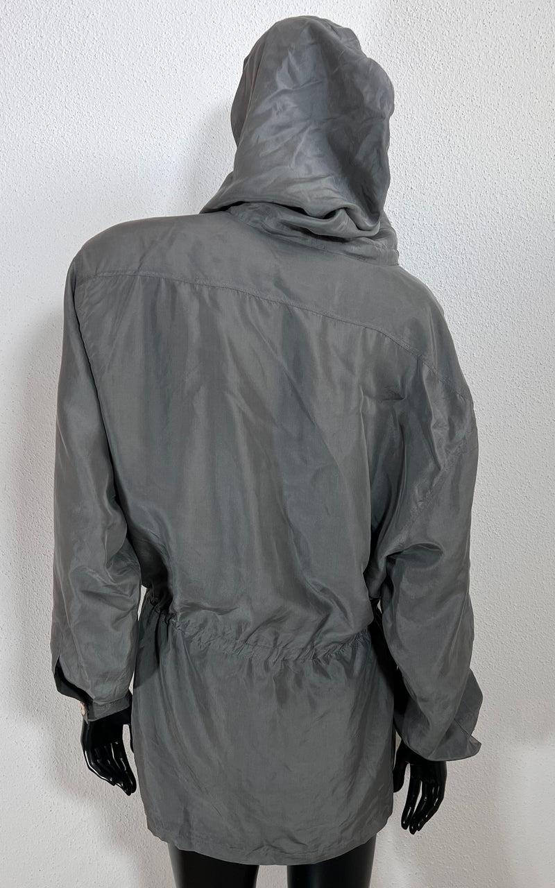Vintage Hooded Silk Shirt