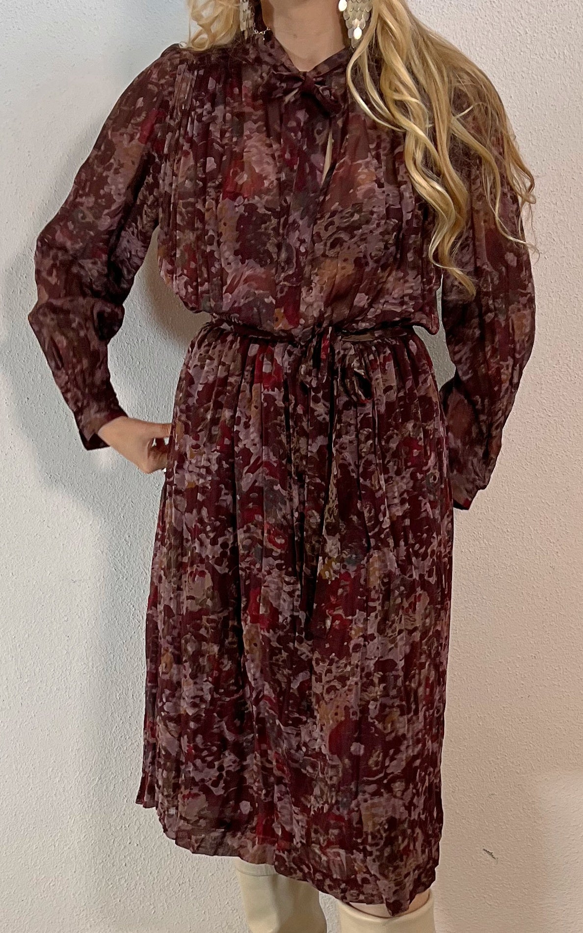 Vintage Pussy Bow Dress