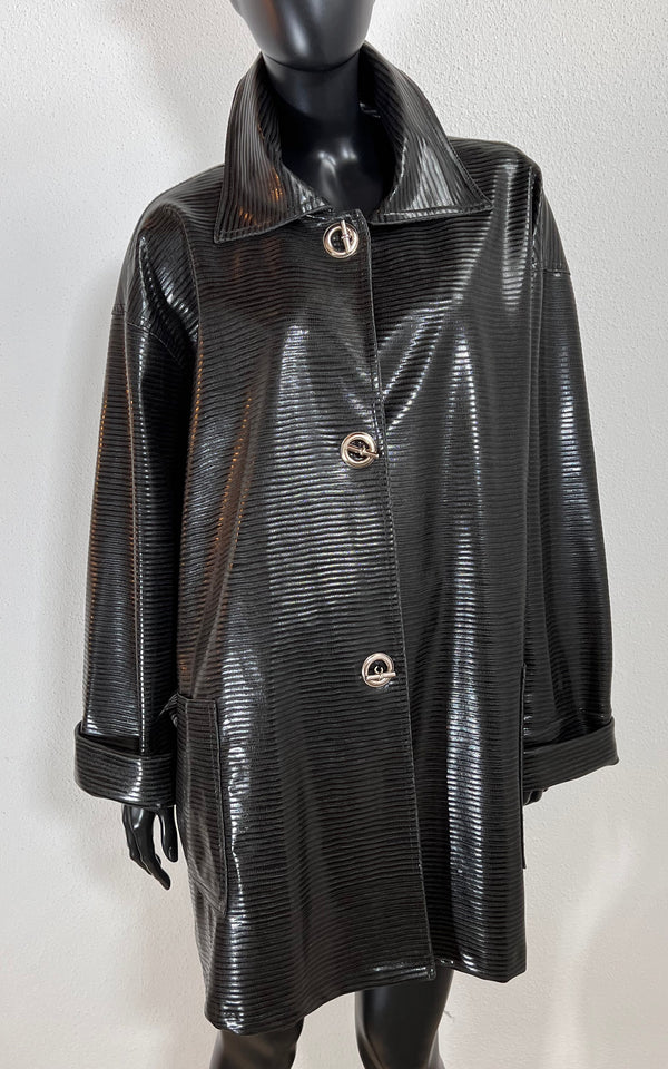 Vintage 90s Rubber Coat