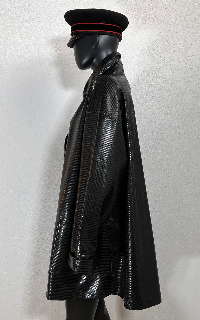 Vintage 90s Rubber Coat