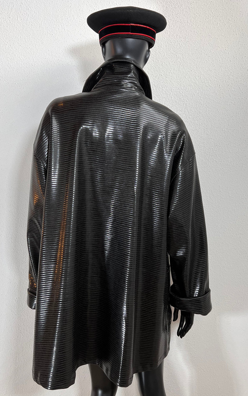 Vintage 90s Rubber Coat