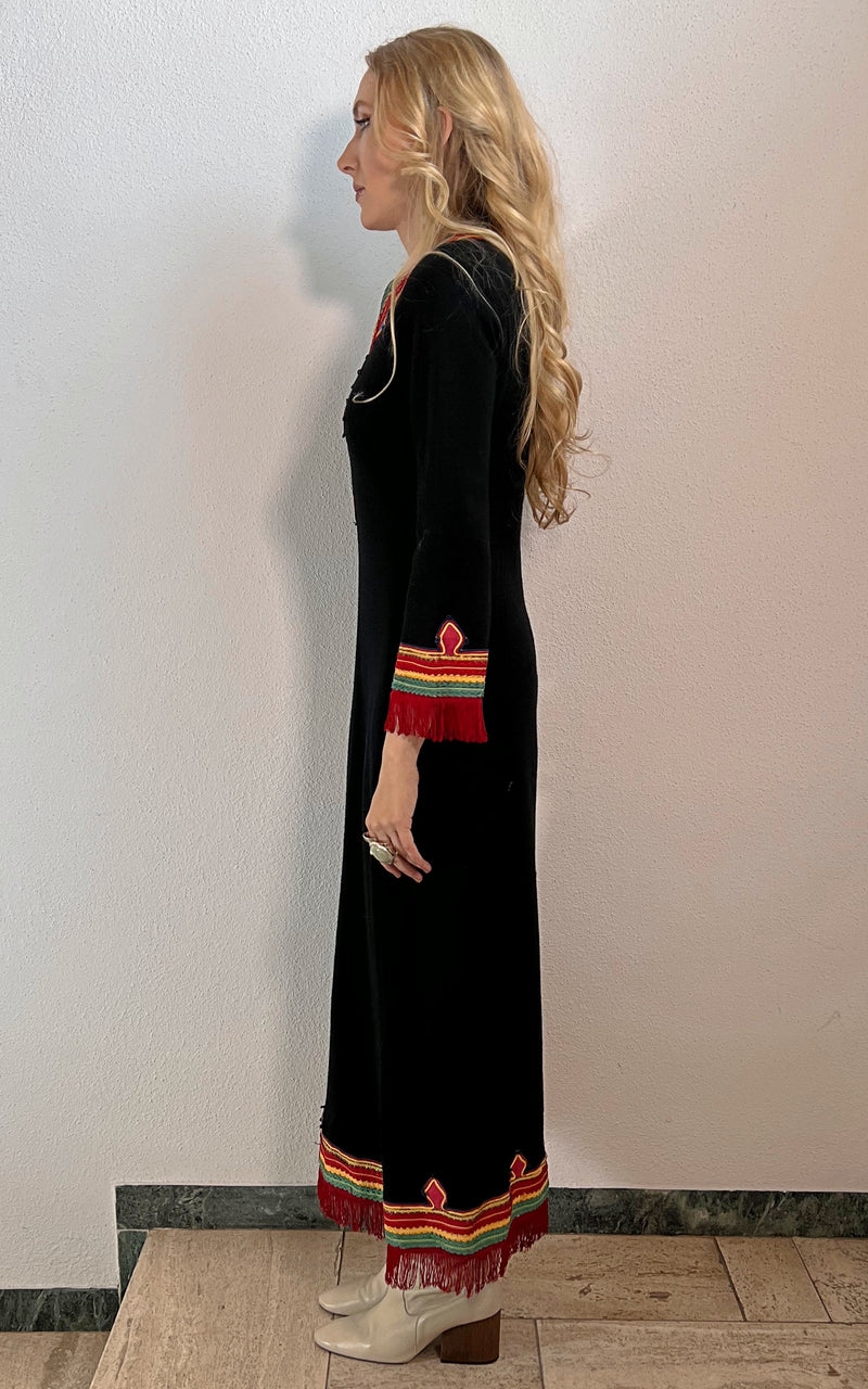 Vintage 70s Wool Betty Barclay Dress