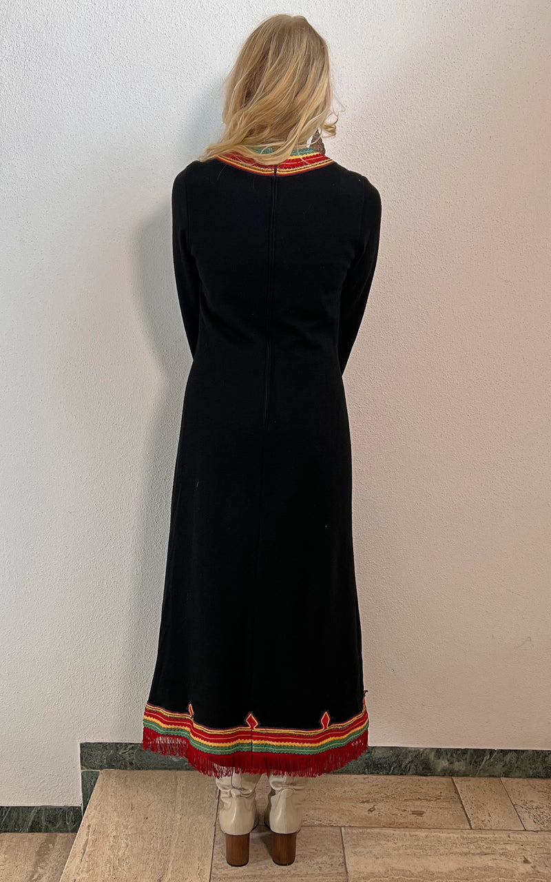 Vintage 70s Wool Betty Barclay Dress