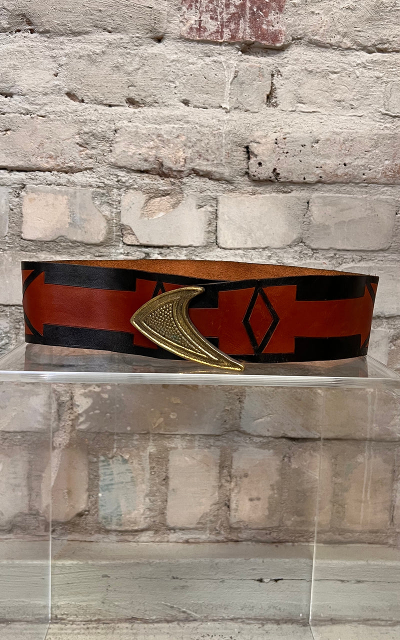 Vintage 70s Leather Belt