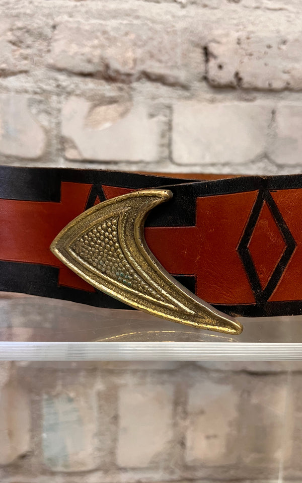 Vintage 70s Leather Belt