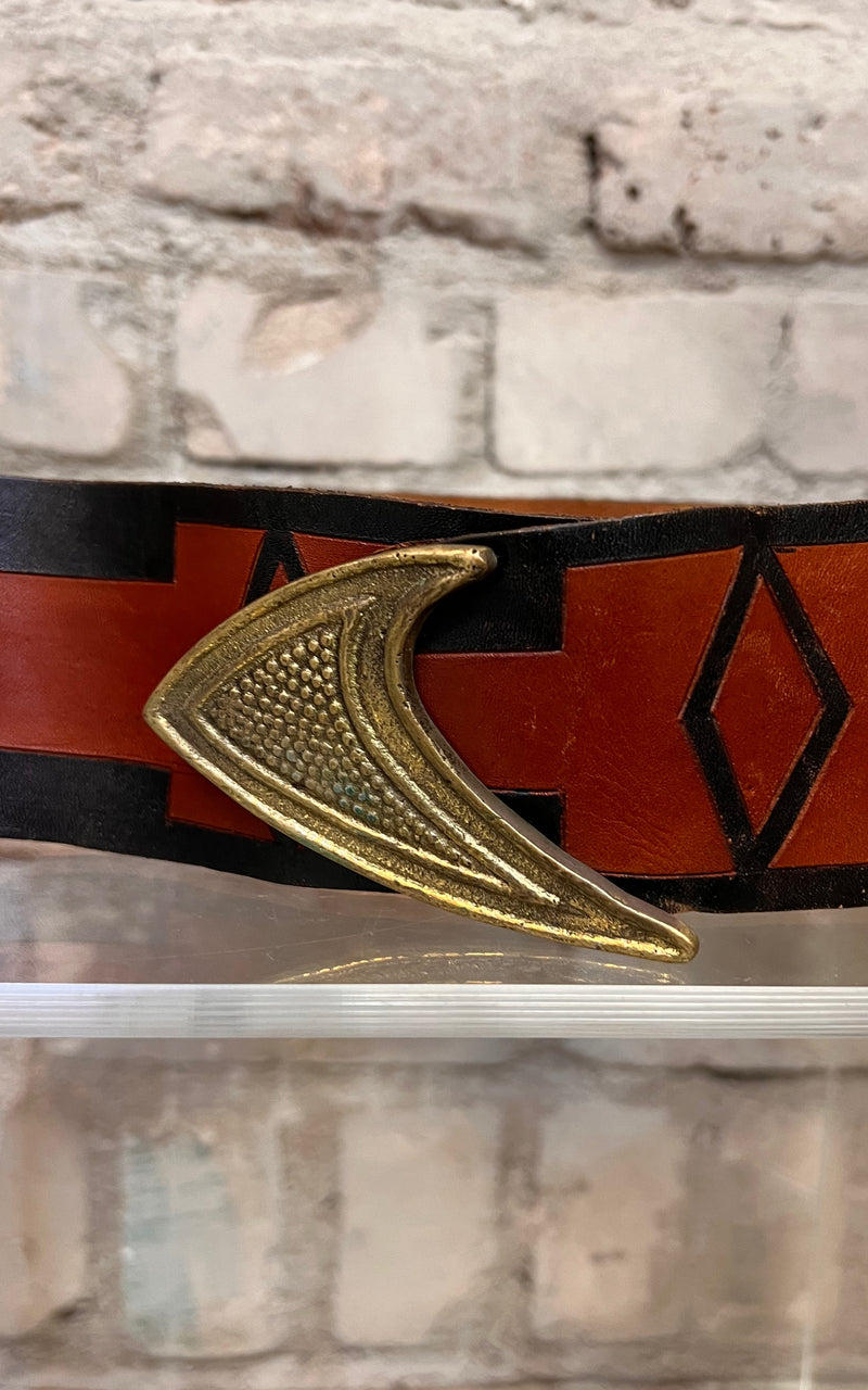 Vintage 70s Leather Belt