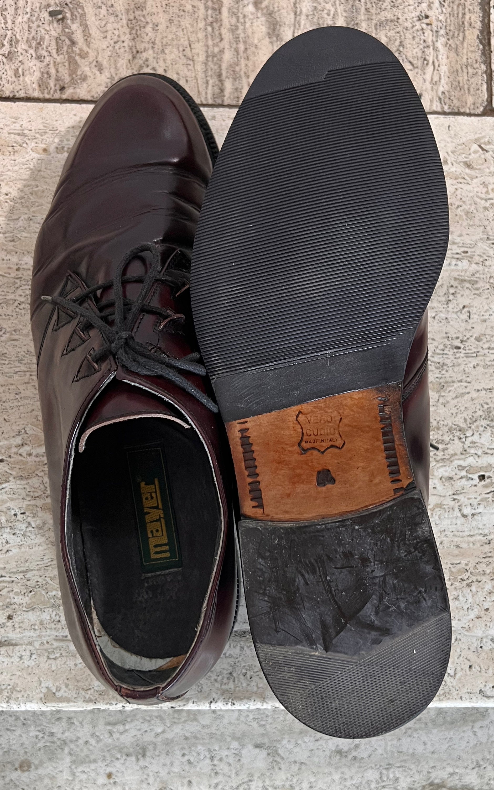 Vintage MENS Patent Loafers 43