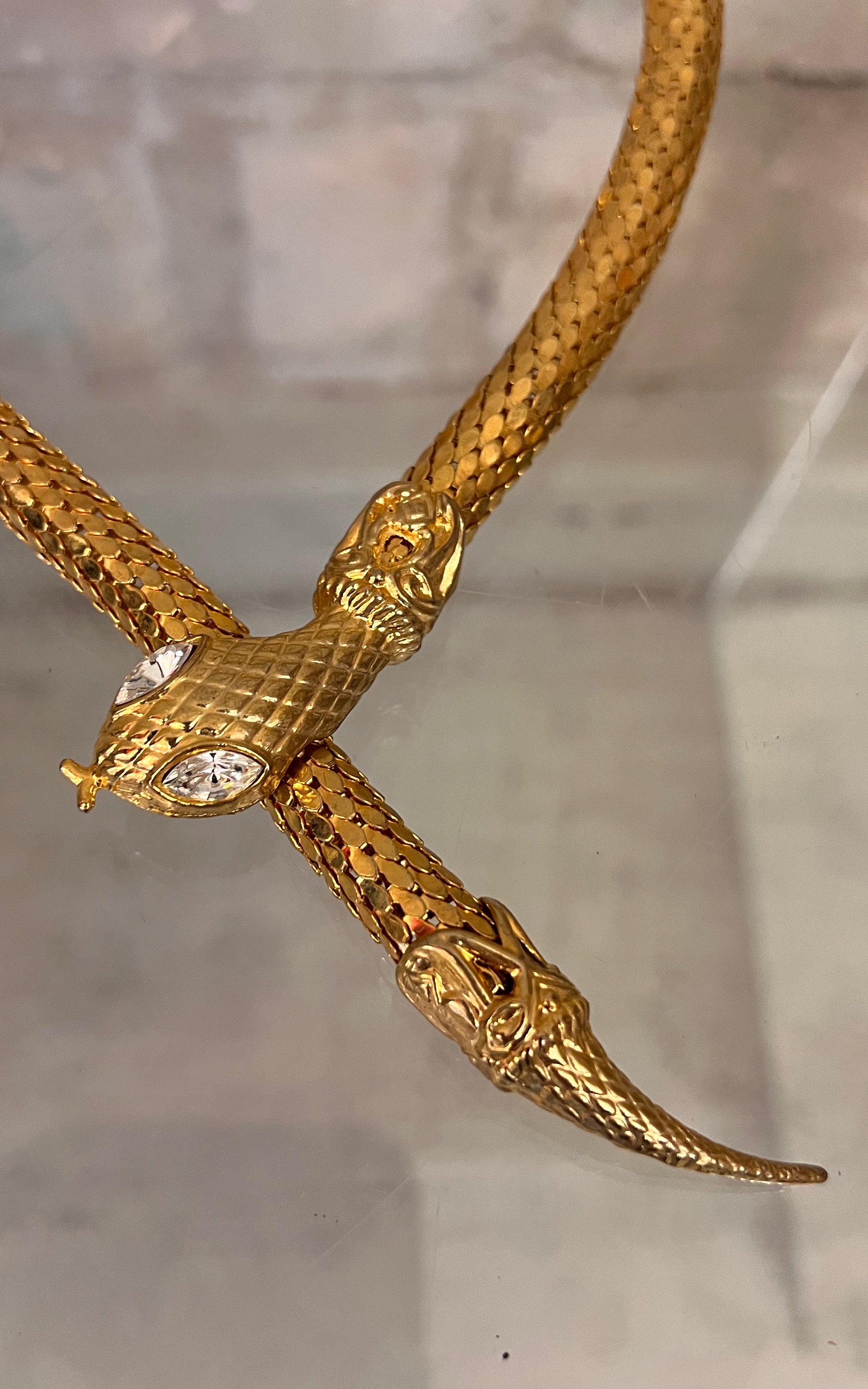 Vintage 90s Snake Necklace