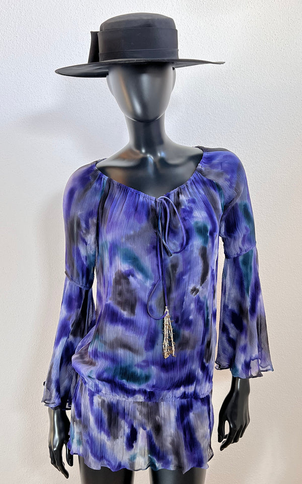 Vintage Y2K Psychedelic Silk Shirt
