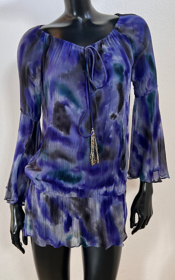 Vintage Y2K Psychedelic Silk Shirt