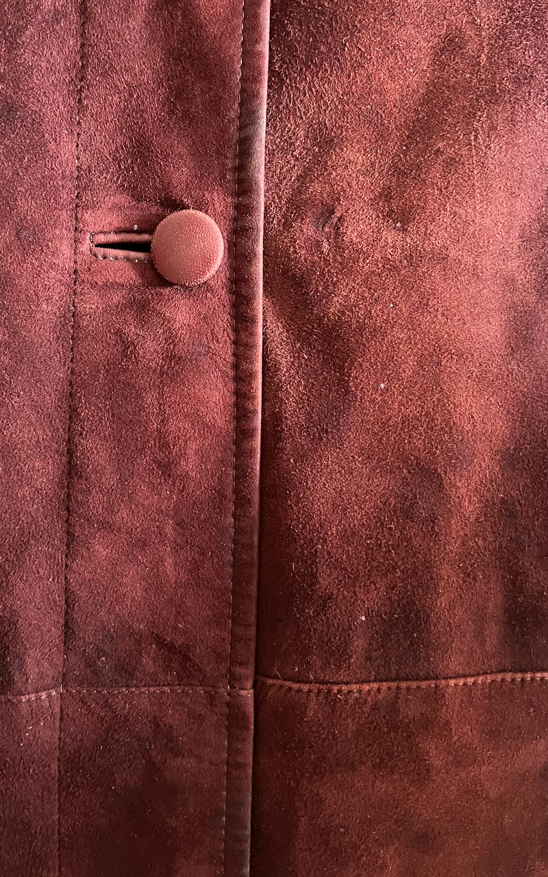 Vintage 70s Maron Shearling Coat