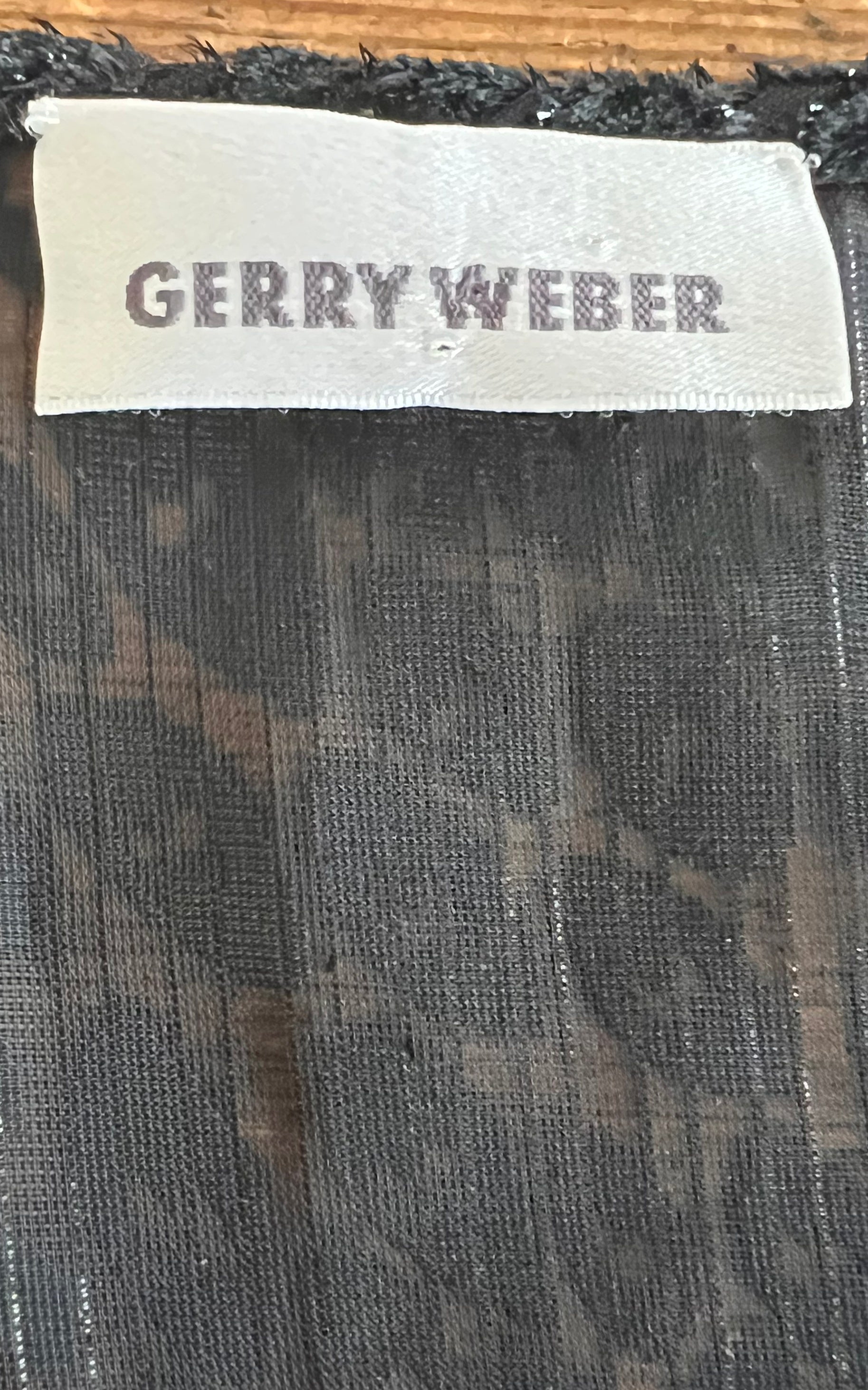 Top leopardato vintage bruciato