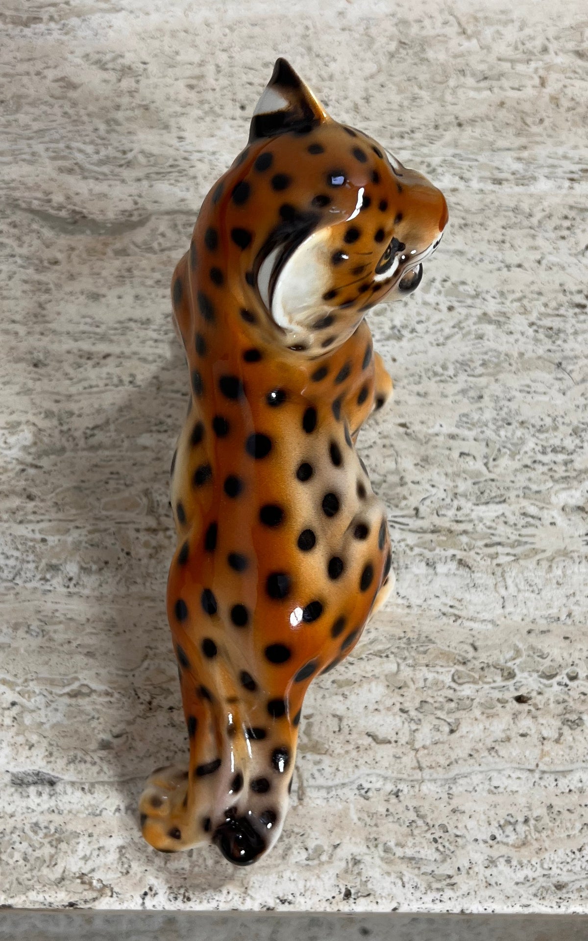 1970s Ronzan Ceramic Leopard Cub – Made in Italy