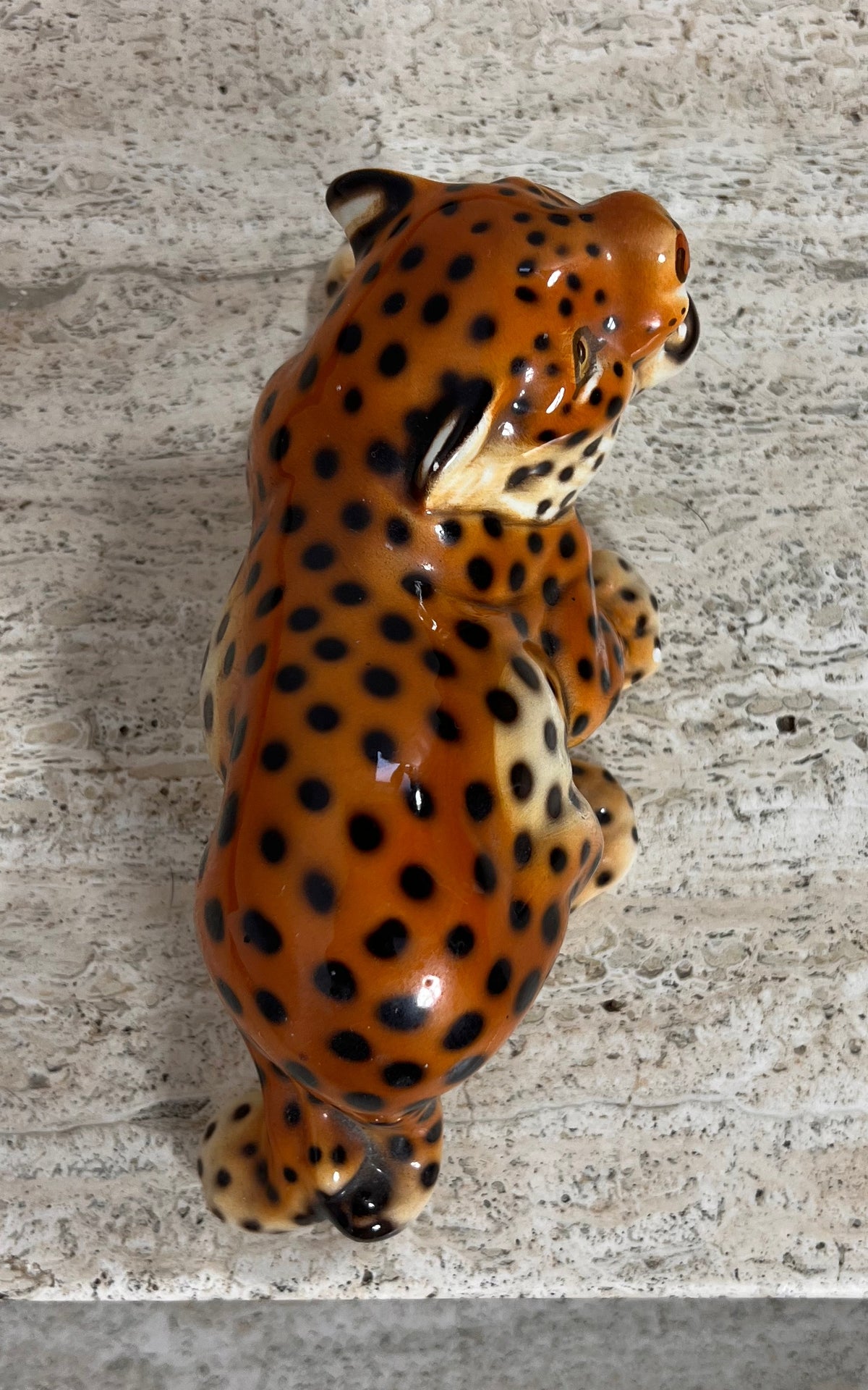 1970s Ceramic Leopard Figurine
