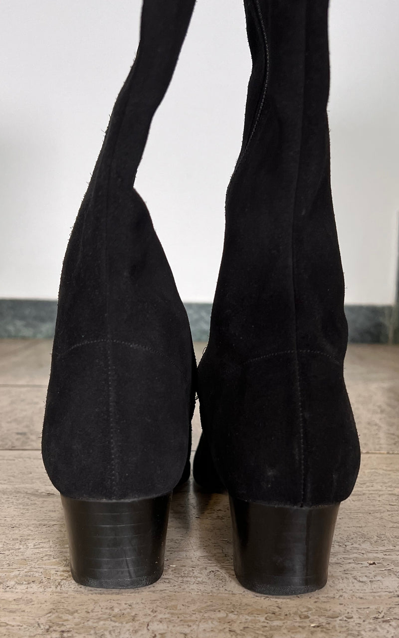Vintage 60s Suede GoGo Boots 36