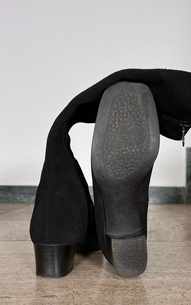 Vintage 60s Suede GoGo Boots 36