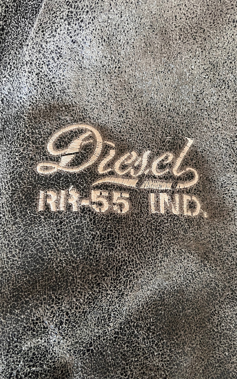 Vintage 90s Diesel Leather Bomber Jacket