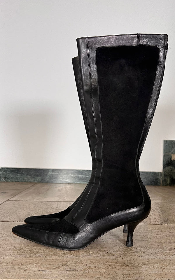 Vintage 90s Suede Boots 37,5