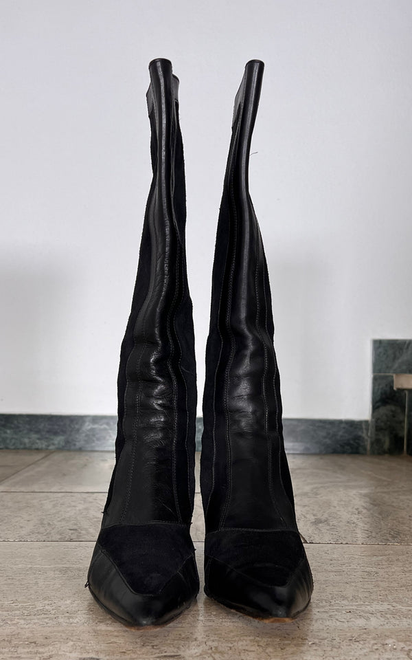 Vintage 90s Suede Boots 37,5