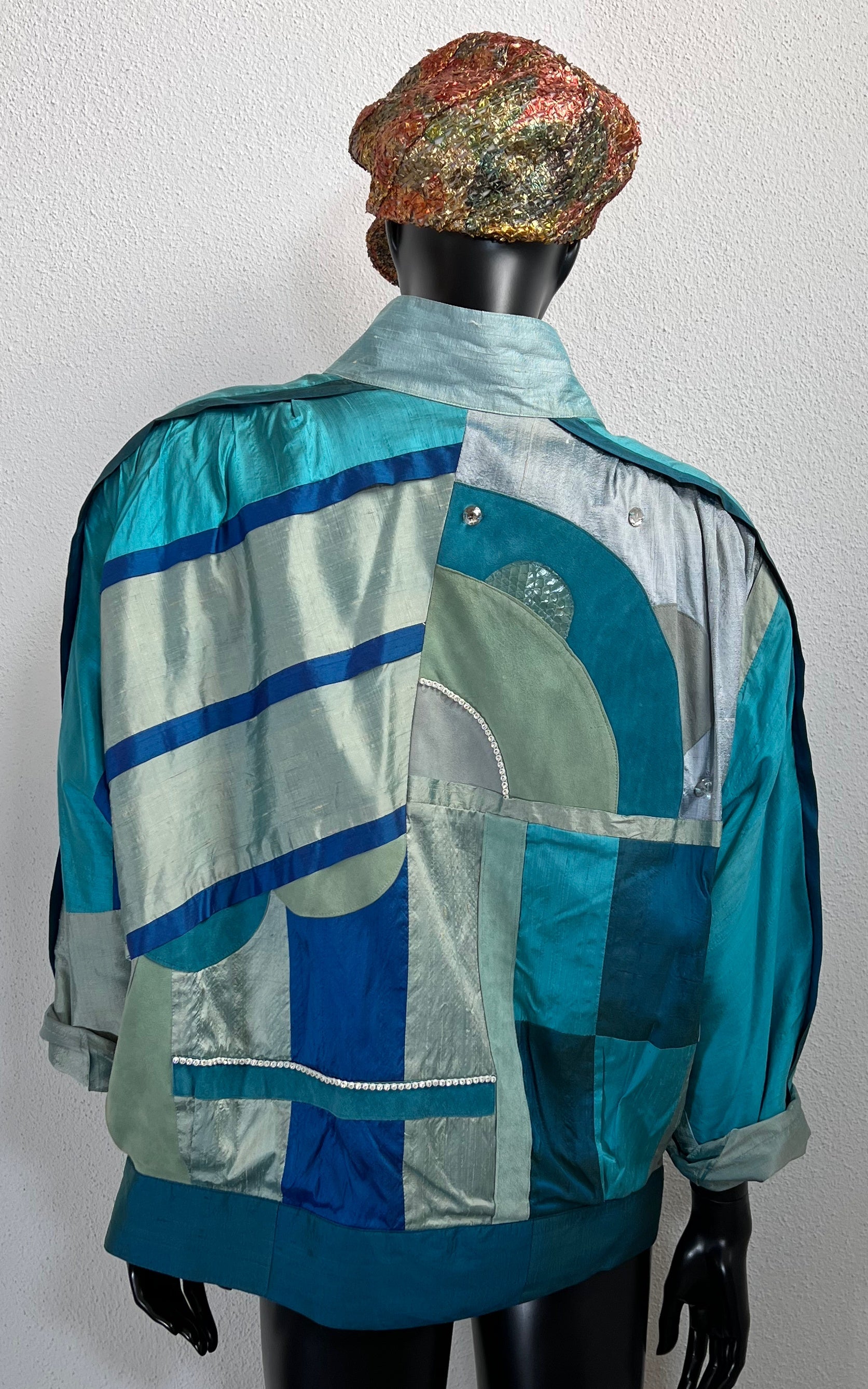 Vintage Carpendale Silk Bomber Jacket
