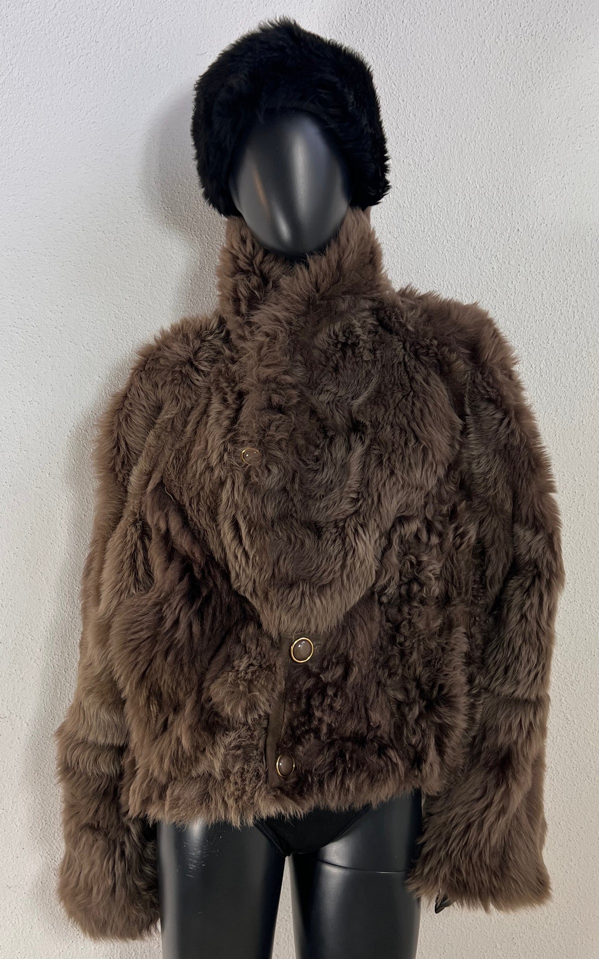 Reworked Curly Lamb Shearling Jacket