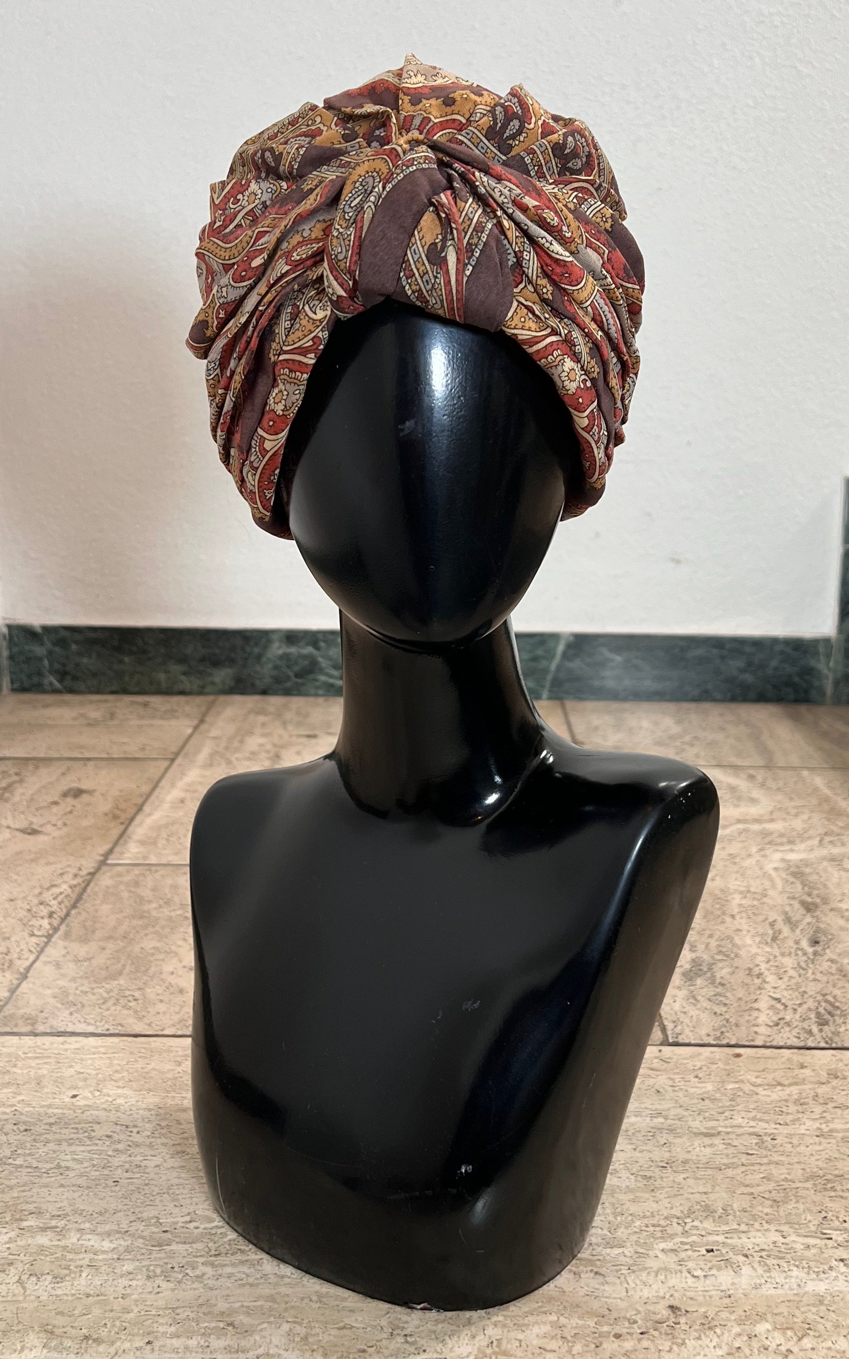 Vintage 70s Turban Hat