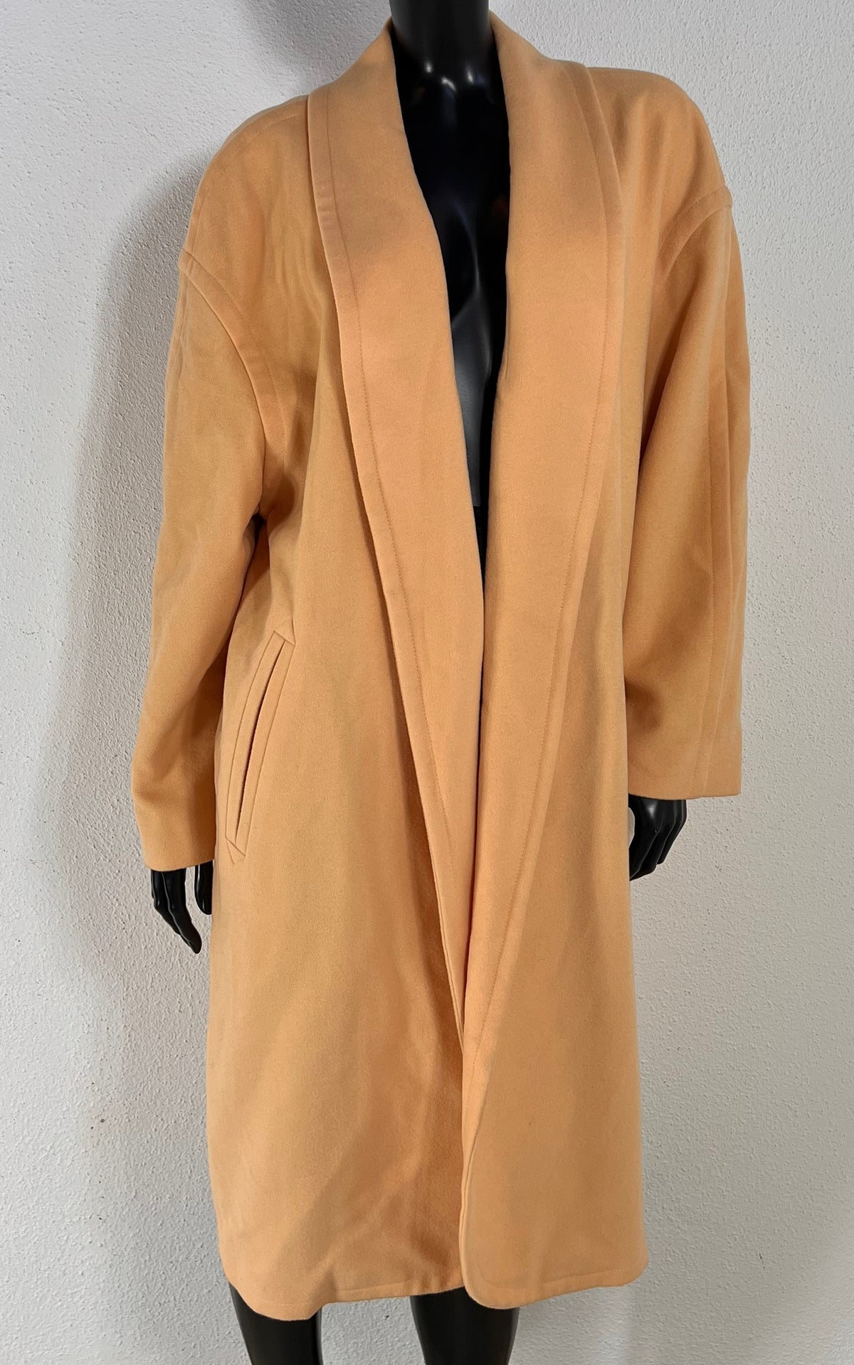Vintage Escada by Margaretha Ley Apricot Coat – 100% Virgin Wool
