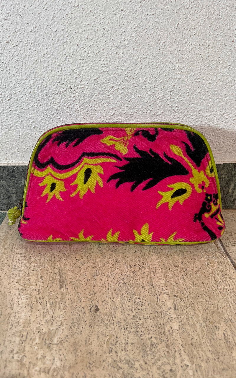 Vintage 70s Towelling Cosmetic Pouch