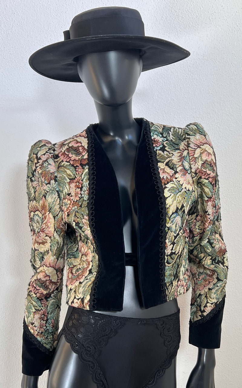 Vintage Gobelin and Velvet Jacket