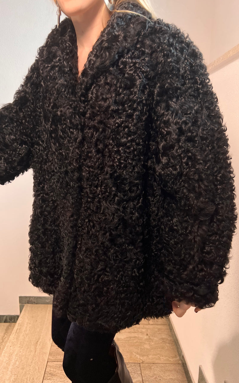 Vintage Curly Lamb Jacket