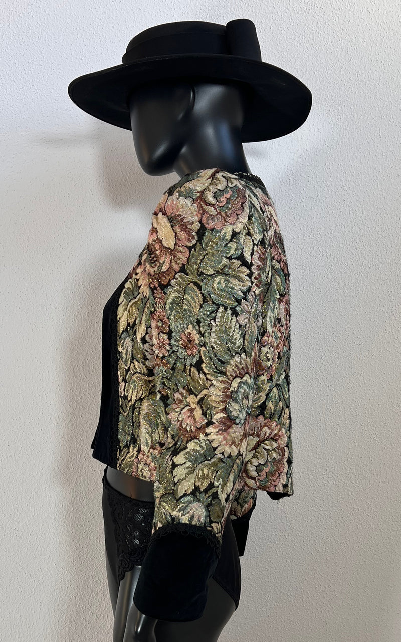 Vintage Gobelin and Velvet Jacket