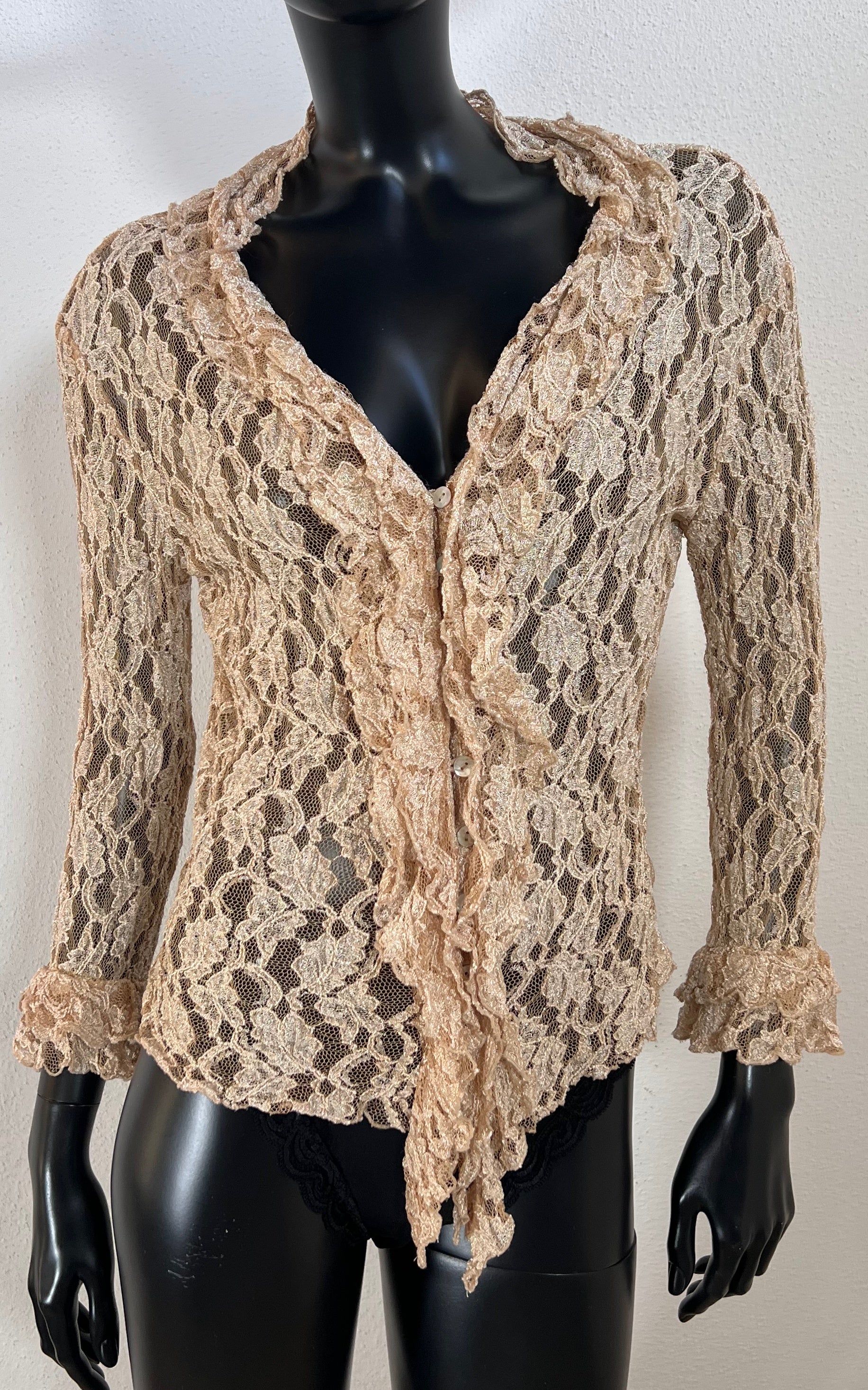 Vintage Volant Lace Blouse