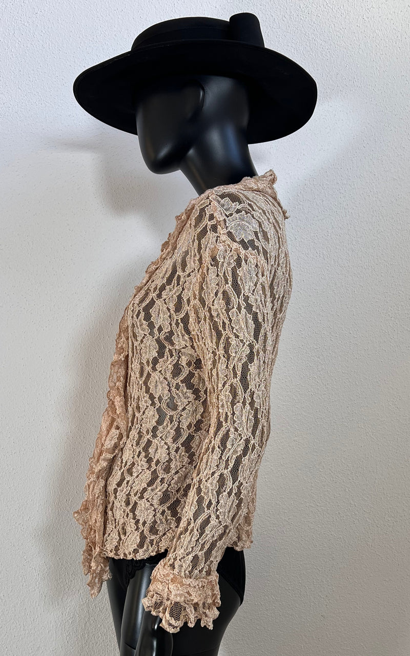 Vintage Volant Lace Blouse