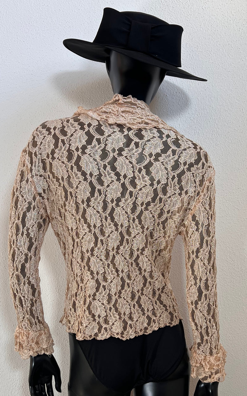 Vintage Volant Lace Blouse