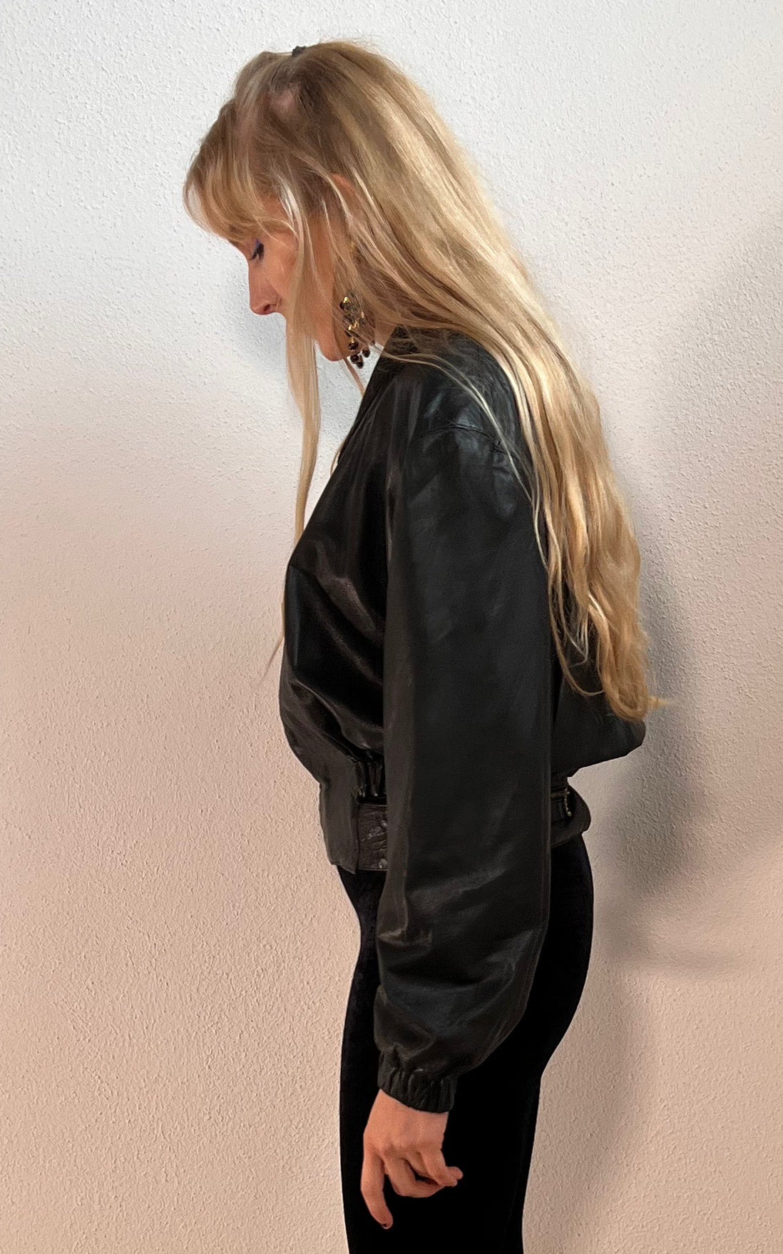 Softest 90s Vintage Ginger Fashion Leatherjacket