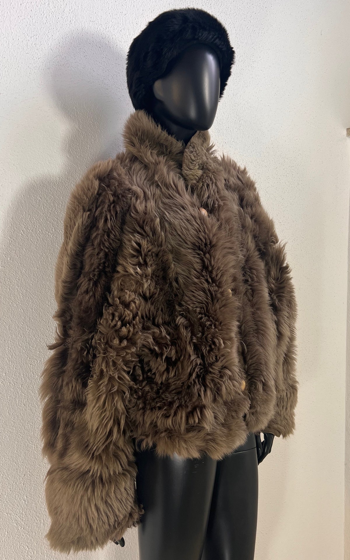 Reworked Curly Lamb Shearling Jacket