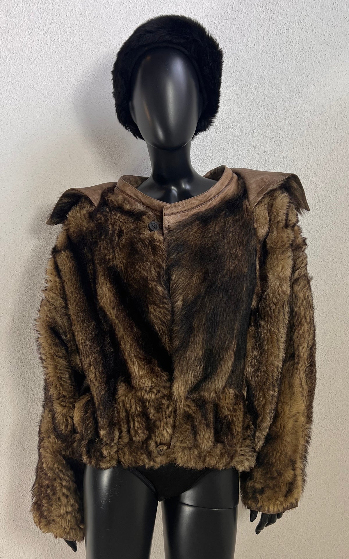 Reworked Curly Lamb Shearling Jacket