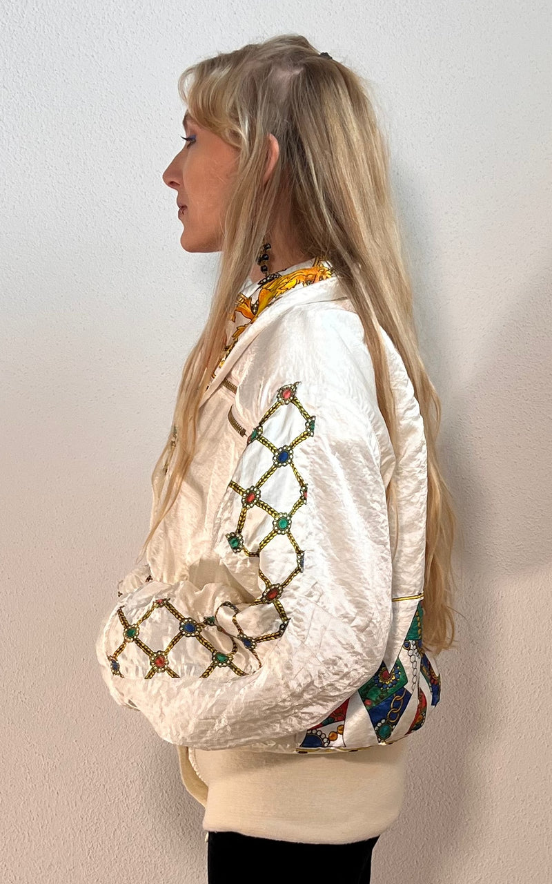 Vintage 90s MCM Satin Jacket