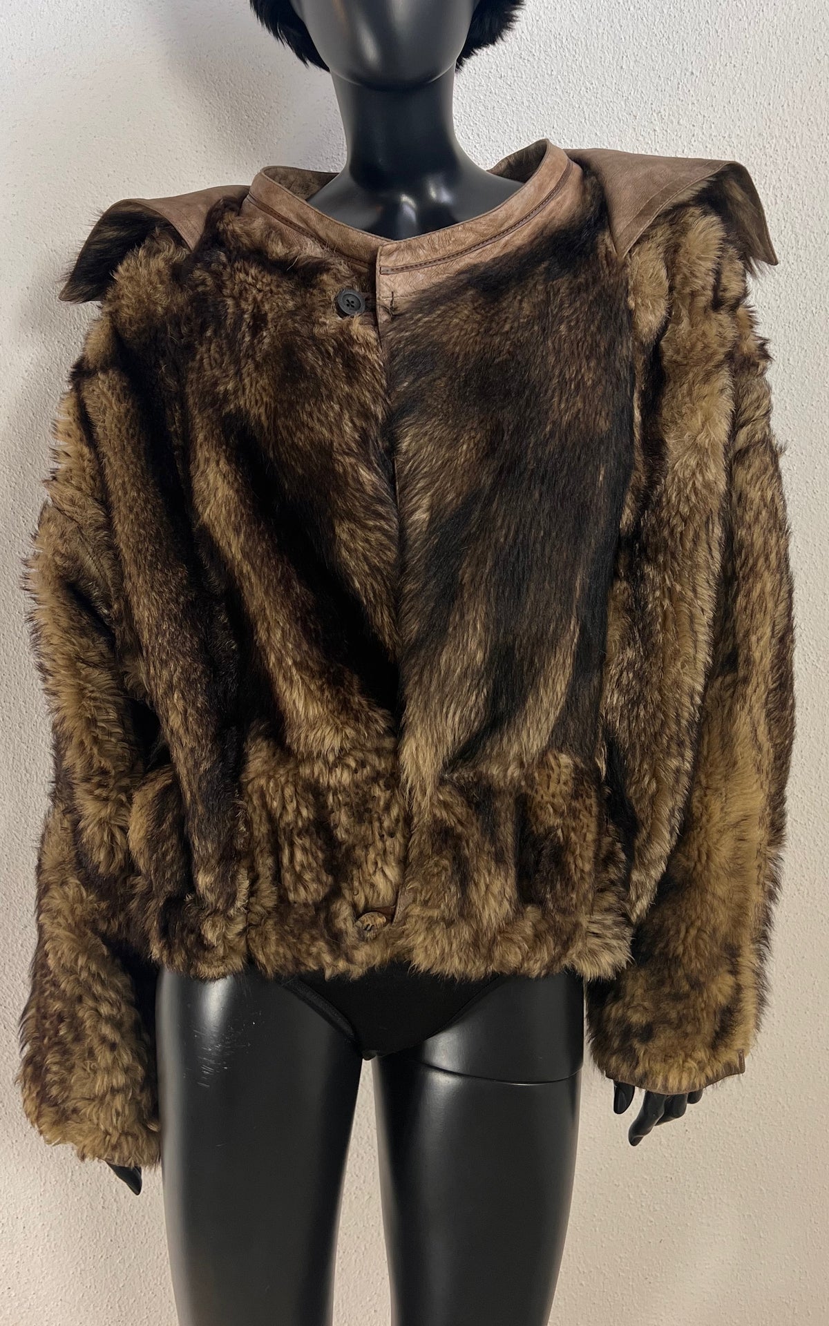 Reworked Curly Lamb Shearling Jacket