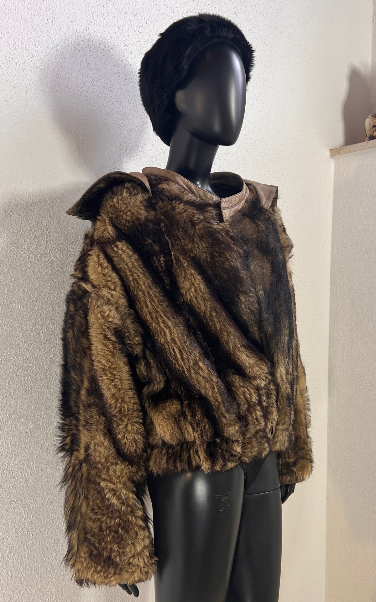 Reworked Curly Lamb Shearling Jacket