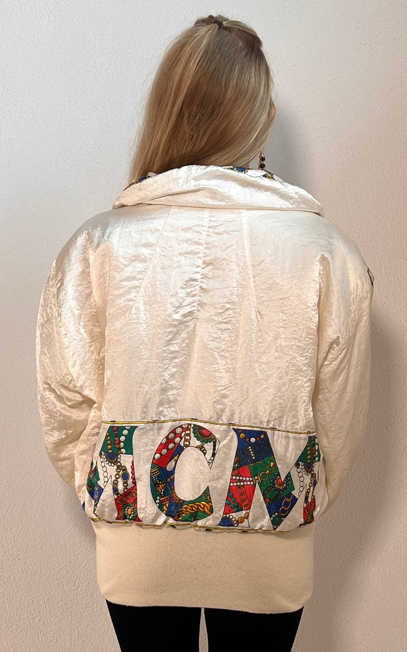 Vintage 90s MCM Satin Jacket