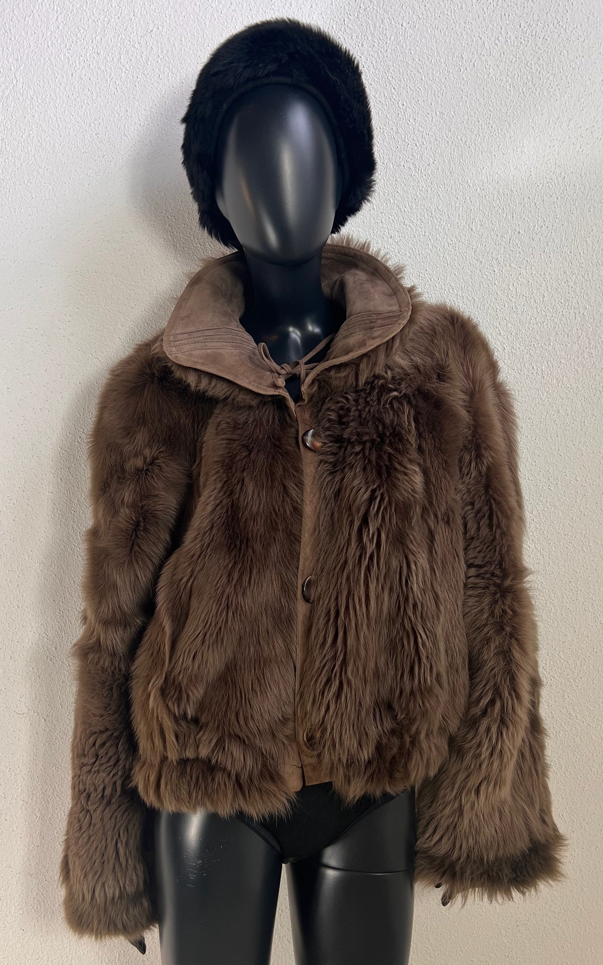 Reworked Curly Lamb Shearling Jacket