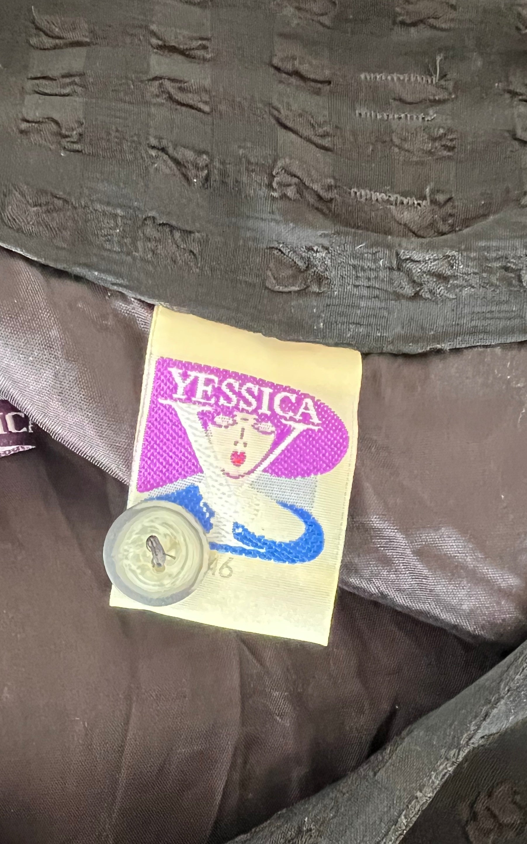 Vintage Black Pleated Skirt