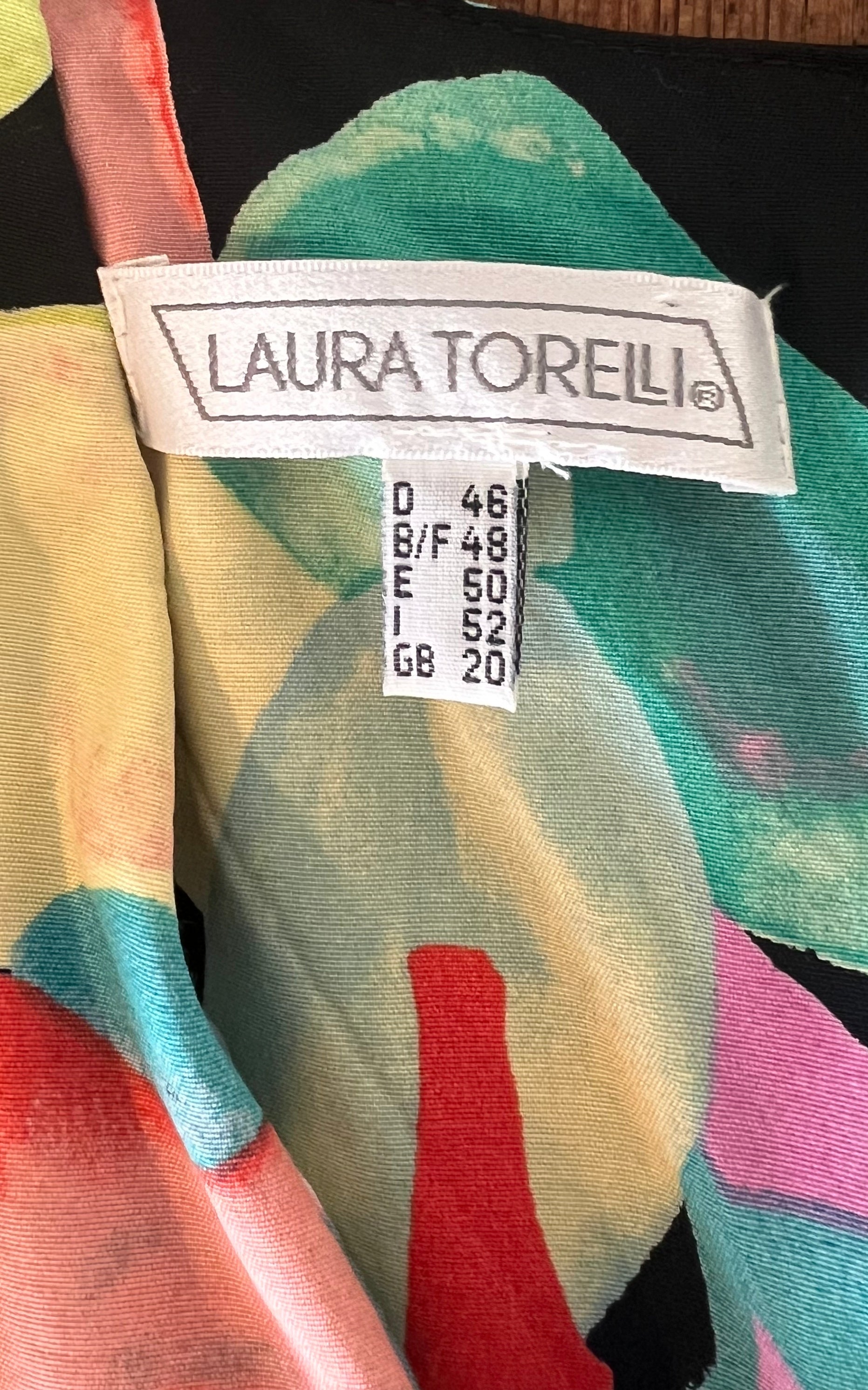 Vintage Crazy Pattern 90s Dress